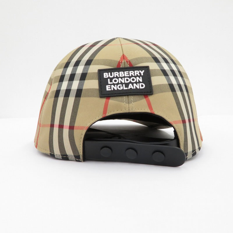 BURBERRY | バーバリー HEAVY COTTON CHECK TRUCKER CAP キャップ 8026929 ベージュ サイズ：L【瀬戸大橋店】