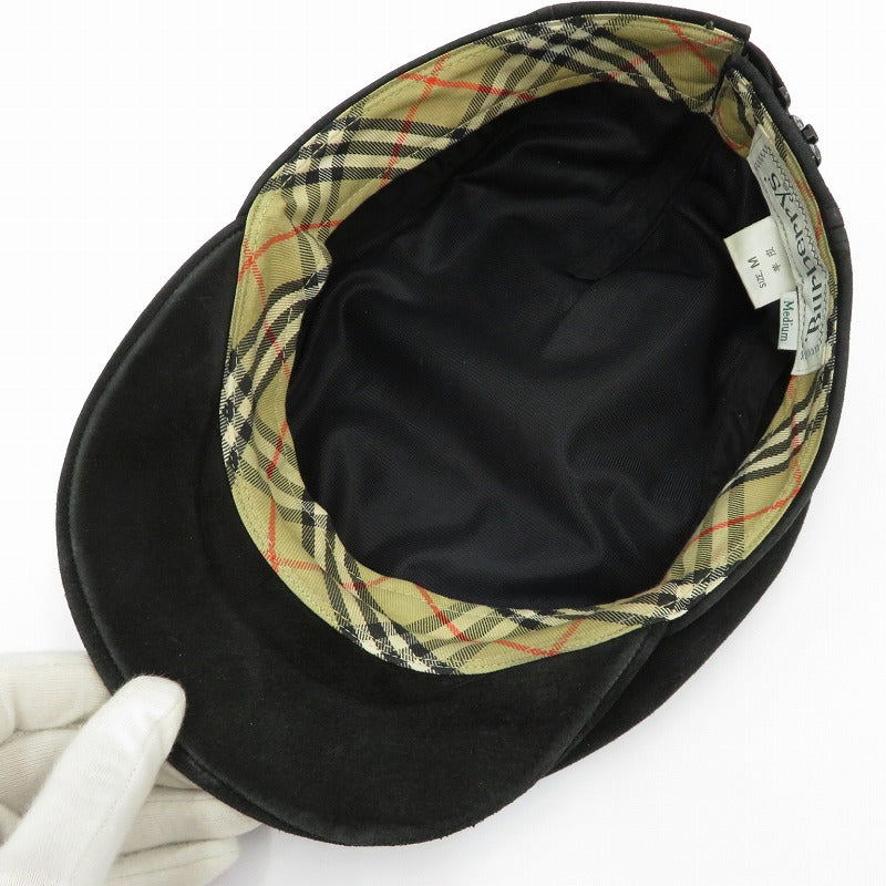 Burberry's | バーバリーズ ﾗﾑﾚｻﾞｰ ハンチング ブラック サイズ：M【瀬戸大橋店】