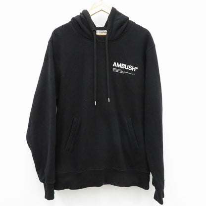 AMBUSH | アンブッシュ ワークショップフーディー AMBUSH パーカー ブラック サイズ：L【瀬戸大橋店】
