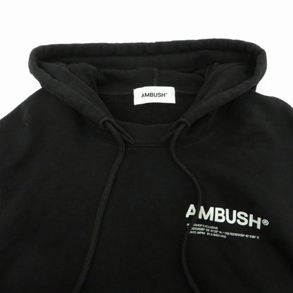 AMBUSH | アンブッシュ ワークショップフーディー AMBUSH パーカー ブラック サイズ：L【瀬戸大橋店】
