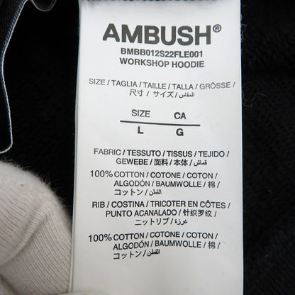 AMBUSH | アンブッシュ ワークショップフーディー AMBUSH パーカー ブラック サイズ：L【瀬戸大橋店】