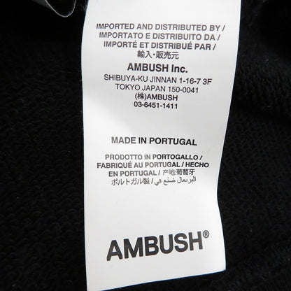 AMBUSH | アンブッシュ ワークショップフーディー AMBUSH パーカー ブラック サイズ：L【瀬戸大橋店】