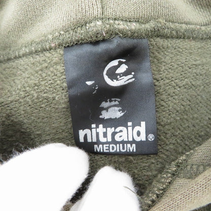 nitraid | ナイトレイド リアルウィード柄ア-チロゴ パーカー カーキ サイズ：M【瀬戸大橋店】