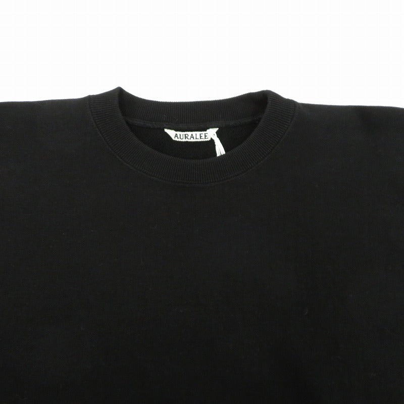 AURALEE | オーラリー SMOOTH SOFT BD SWEAT P/O スウェット A26SP0TU ブラック サイズ：4【瀬戸大橋店】