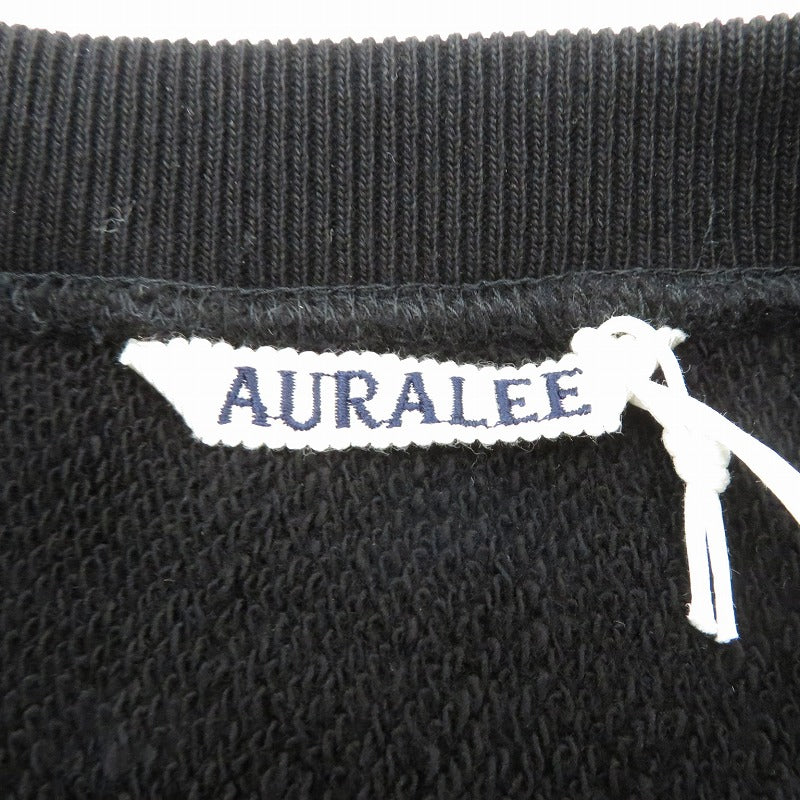 AURALEE | オーラリー SMOOTH SOFT BD SWEAT P/O スウェット A26SP0TU ブラック サイズ：4【瀬戸大橋店】
