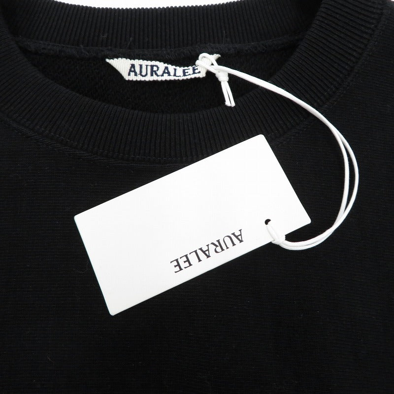 AURALEE | オーラリー SMOOTH SOFT BD SWEAT P/O スウェット A26SP0TU ブラック サイズ：4【瀬戸大橋店】