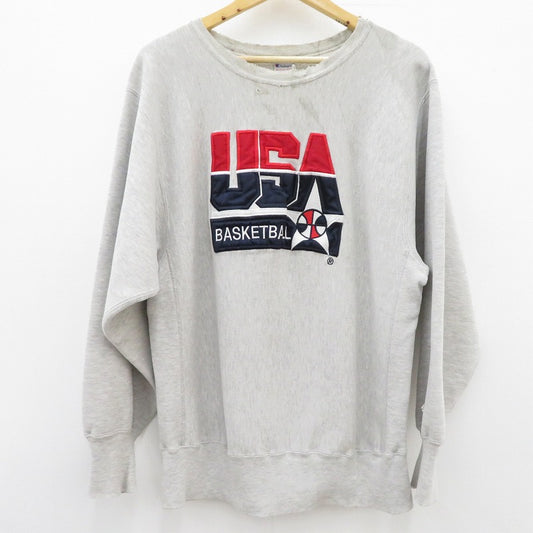 Champion | チャンピオン ﾘﾊﾞｰｽｳｨｰﾌﾞ/刺?ﾀｸﾞ スウェット グレー サイズ：XL【瀬戸大橋店】
