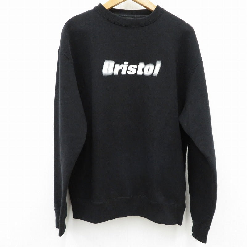 FCRB | エフシーアールビー BLURREDLOGOCREWNECKSWEAT スウェット 242094 ブラック サイズ：L【瀬戸大橋店】