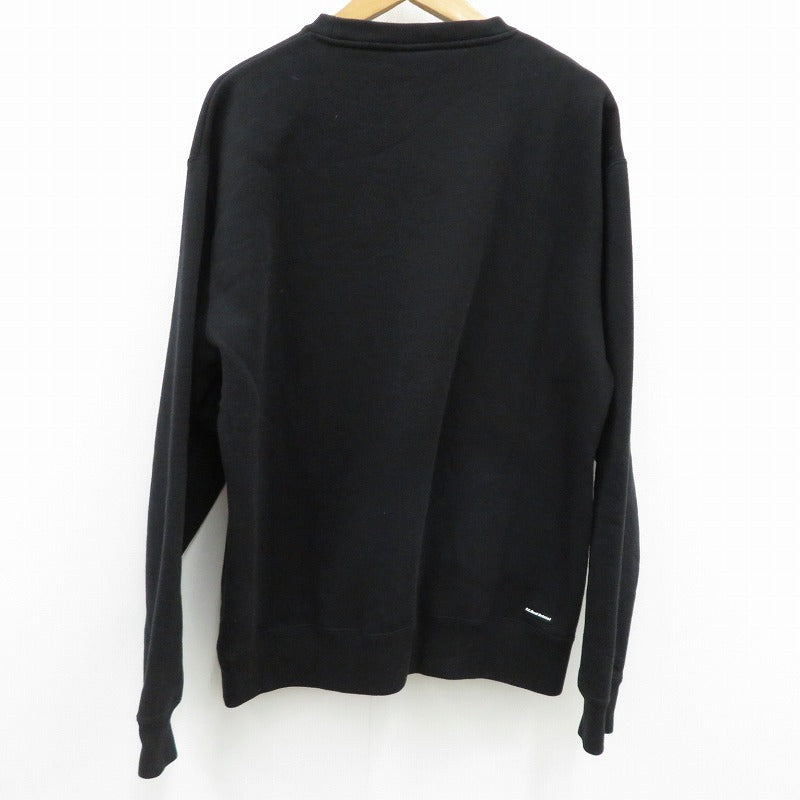 FCRB | エフシーアールビー BLURREDLOGOCREWNECKSWEAT スウェット 242094 ブラック サイズ：L【瀬戸大橋店】