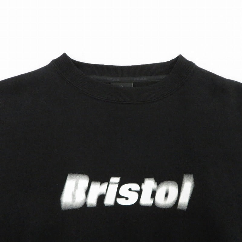 FCRB | エフシーアールビー BLURREDLOGOCREWNECKSWEAT スウェット 242094 ブラック サイズ：L【瀬戸大橋店】