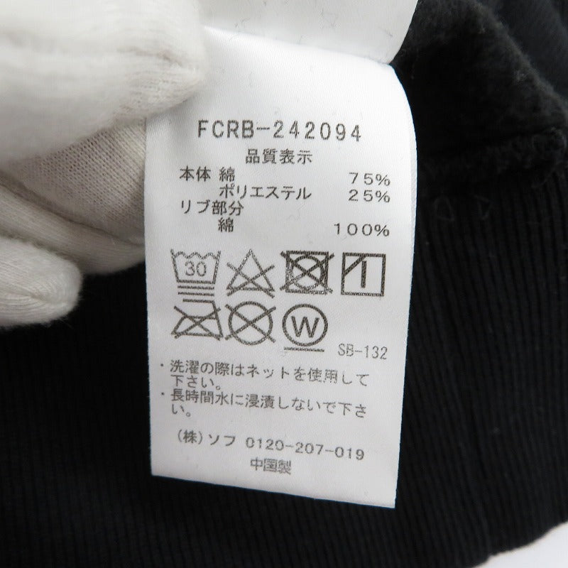 FCRB | エフシーアールビー BLURREDLOGOCREWNECKSWEAT スウェット 242094 ブラック サイズ：L【瀬戸大橋店】