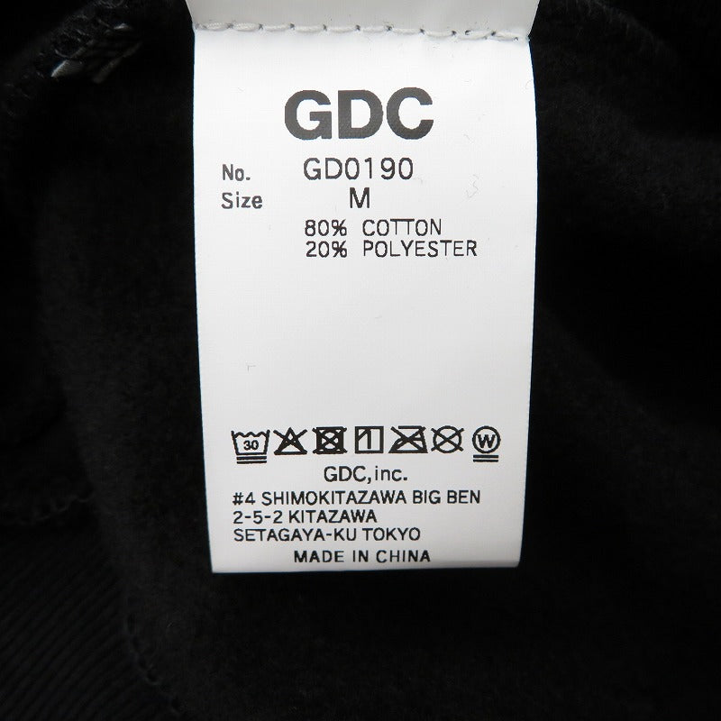 GDC | ジーディーシー kinski hoodie パーカー GD0190 ブラック サイズ：M【瀬戸大橋店】