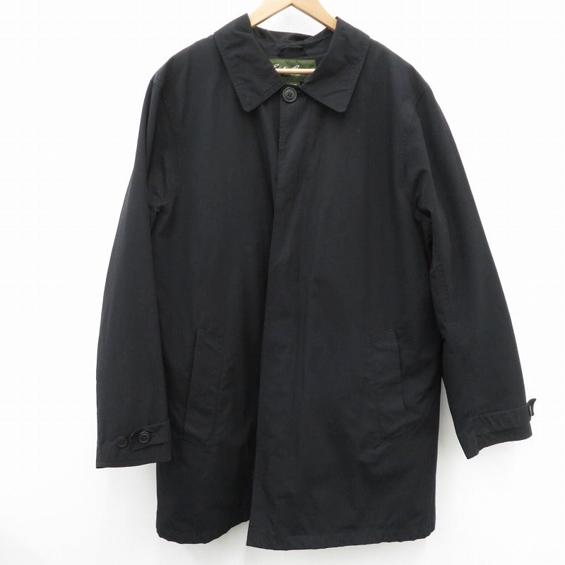 Eddie Bauer | エディー・バウアー 2WAY ステンカラーコート ブラック サイズ：L【瀬戸大橋店】
