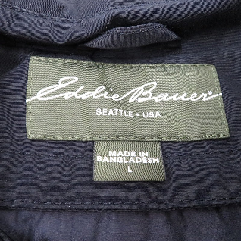 Eddie Bauer | エディー・バウアー 2WAY ステンカラーコート ブラック サイズ：L【瀬戸大橋店】