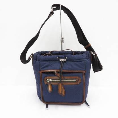 Berluti | ベルルッティ ナイロン スクリット メッセンジャーバッグ ショルダーバッグ I 1212 ネイビー【瀬戸大橋店】