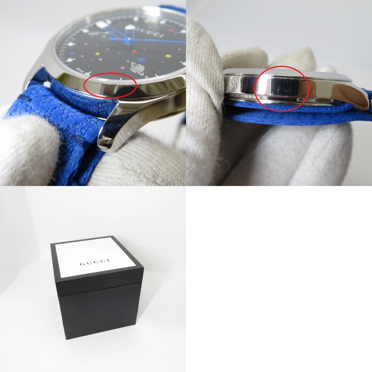 GUCCI | グッチ Gﾀｲﾑﾚｽ 腕時計 YA1264183 ブルー【瀬戸大橋店】