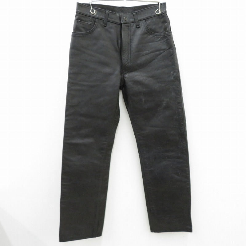 AERO LEATHER | エアロレザー パンツ ブラック【瀬戸大橋店】