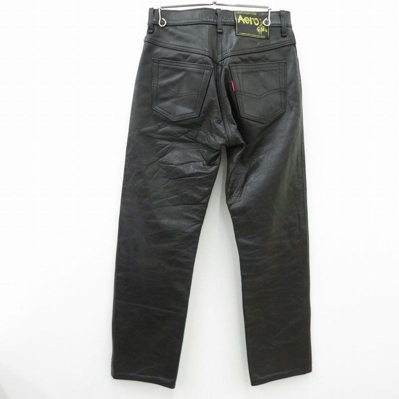 AERO LEATHER | エアロレザー パンツ ブラック【瀬戸大橋店】