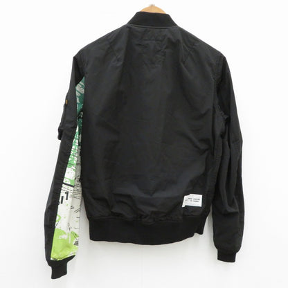 uniform experiment | ユニフォームエクスペリメント ASGER JORN ALPHA MA-1 ミリタリージャケット UE-210000 ブラック サイズ：1【瀬戸大橋店】