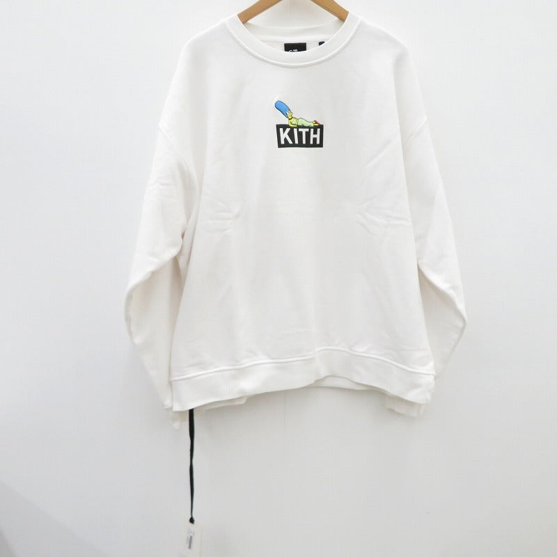 KITH | キース x THE SIMPSONS Marge crewneck スウェット ホワイト サイズ：XXL【瀬戸大橋店】