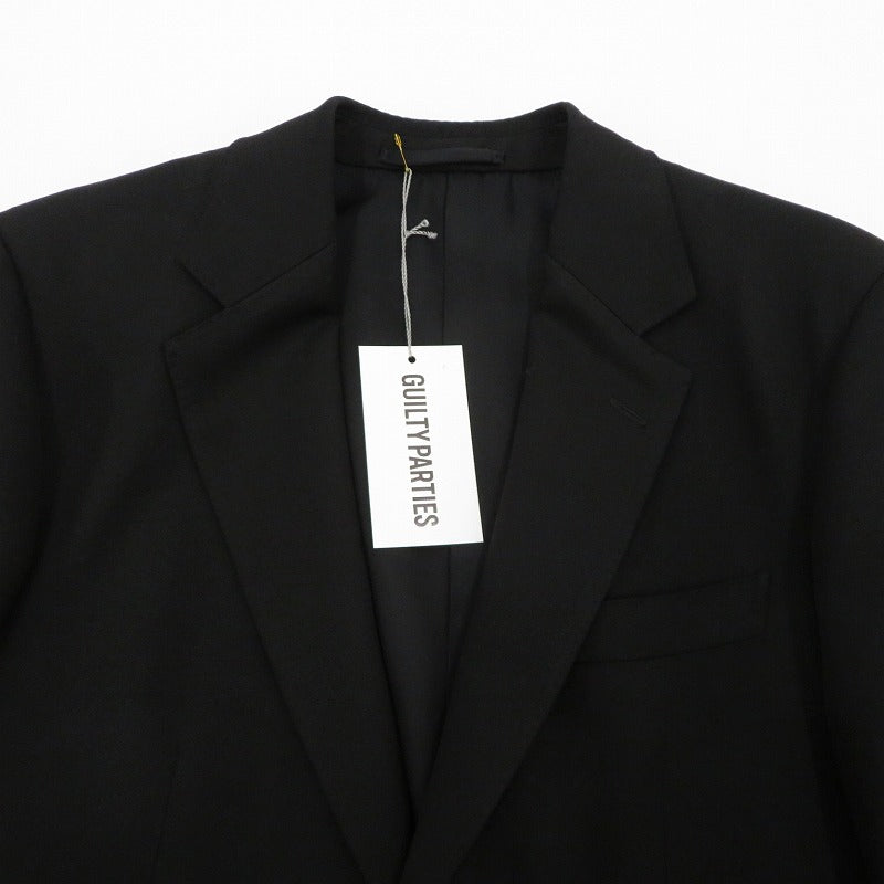WACKOMARIA | ワコマリア ×DORMEUIL/SINGLE BREASTED JACKET/TROUSERS セットアップ 25SS-WMO-SU02/25SS-WMP-TR04 ブラック サイズ：M【瀬戸大橋店】