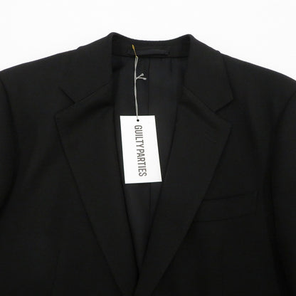 WACKOMARIA | ワコマリア ×DORMEUIL/SINGLE BREASTED JACKET/TROUSERS セットアップ 25SS-WMO-SU02/25SS-WMP-TR04 ブラック サイズ：M【瀬戸大橋店】