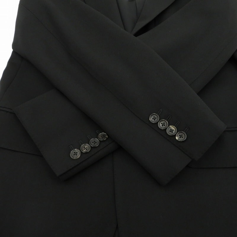 WACKOMARIA | ワコマリア ×DORMEUIL/SINGLE BREASTED JACKET/TROUSERS セットアップ 25SS-WMO-SU02/25SS-WMP-TR04 ブラック サイズ：M【瀬戸大橋店】