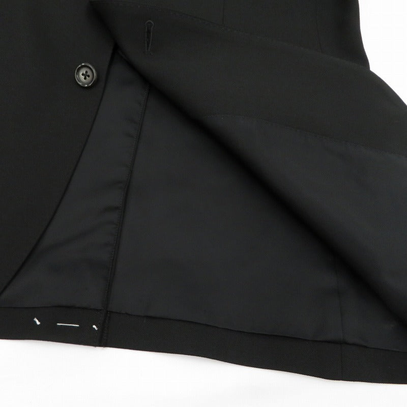 WACKOMARIA | ワコマリア ×DORMEUIL/SINGLE BREASTED JACKET/TROUSERS セットアップ 25SS-WMO-SU02/25SS-WMP-TR04 ブラック サイズ：M【瀬戸大橋店】