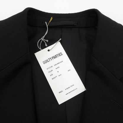 WACKOMARIA | ワコマリア ×DORMEUIL/SINGLE BREASTED JACKET/TROUSERS セットアップ 25SS-WMO-SU02/25SS-WMP-TR04 ブラック サイズ：M【瀬戸大橋店】