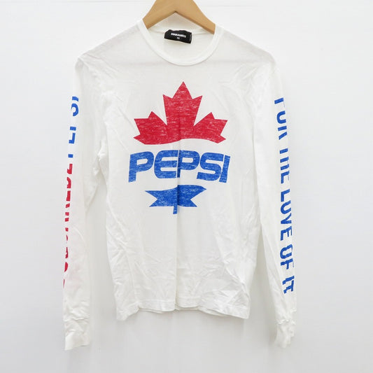 DSQUARED2 | ディースクエアード ×Pepsi 長袖Ｔシャツ S78GD0042 ホワイト サイズ：XS【瀬戸大橋店】