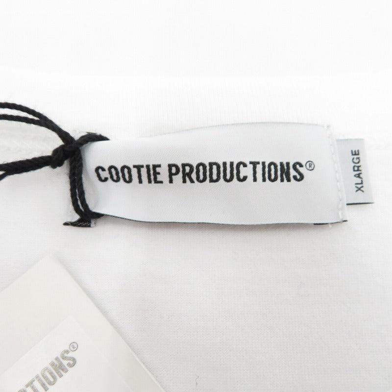 COOTIE | クーティー Oversized Print L/S Tee 長袖Ｔシャツ CTE-25A340 ホワイト サイズ：XL【瀬戸大橋店】