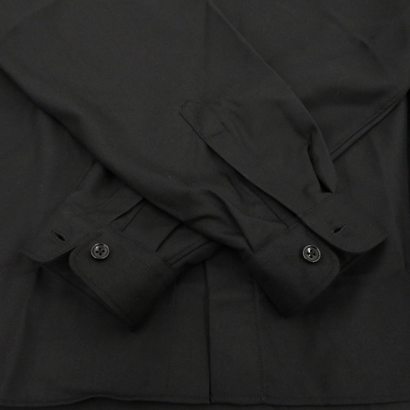 COOTIE | クーティー TECHWOOL Fly Front L/S Shirt 長袖シャツ CTE-25A405 ブラック サイズ：M【瀬戸大橋店】