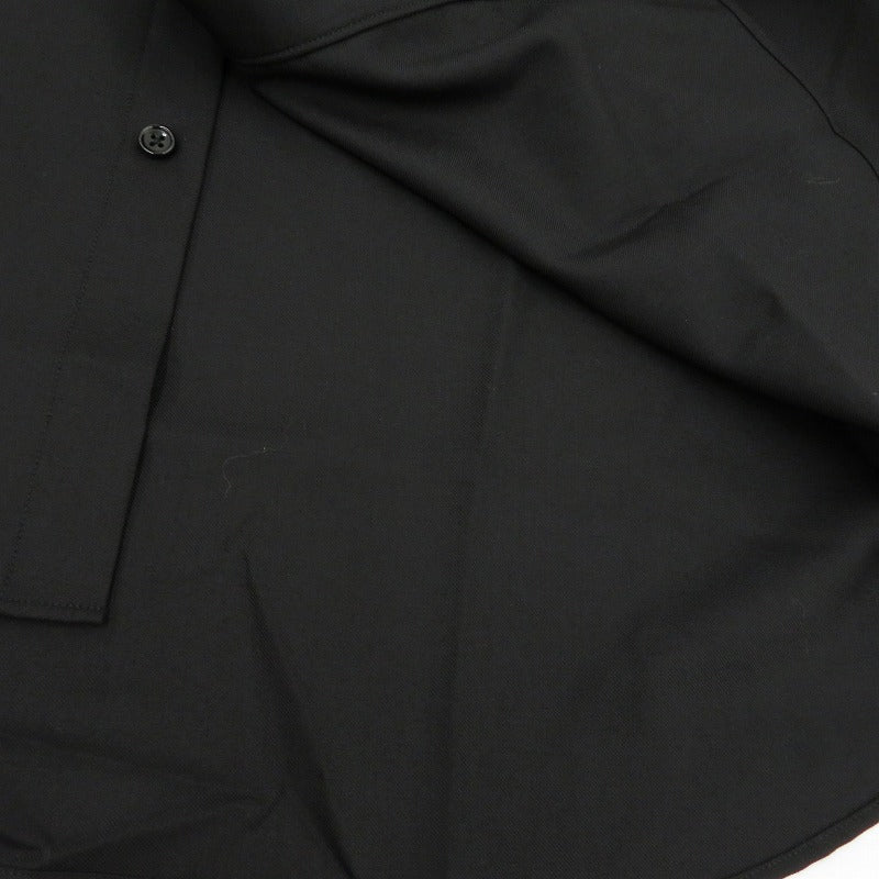 COOTIE | クーティー TECHWOOL Fly Front L/S Shirt 長袖シャツ CTE-25A405 ブラック サイズ：M【瀬戸大橋店】