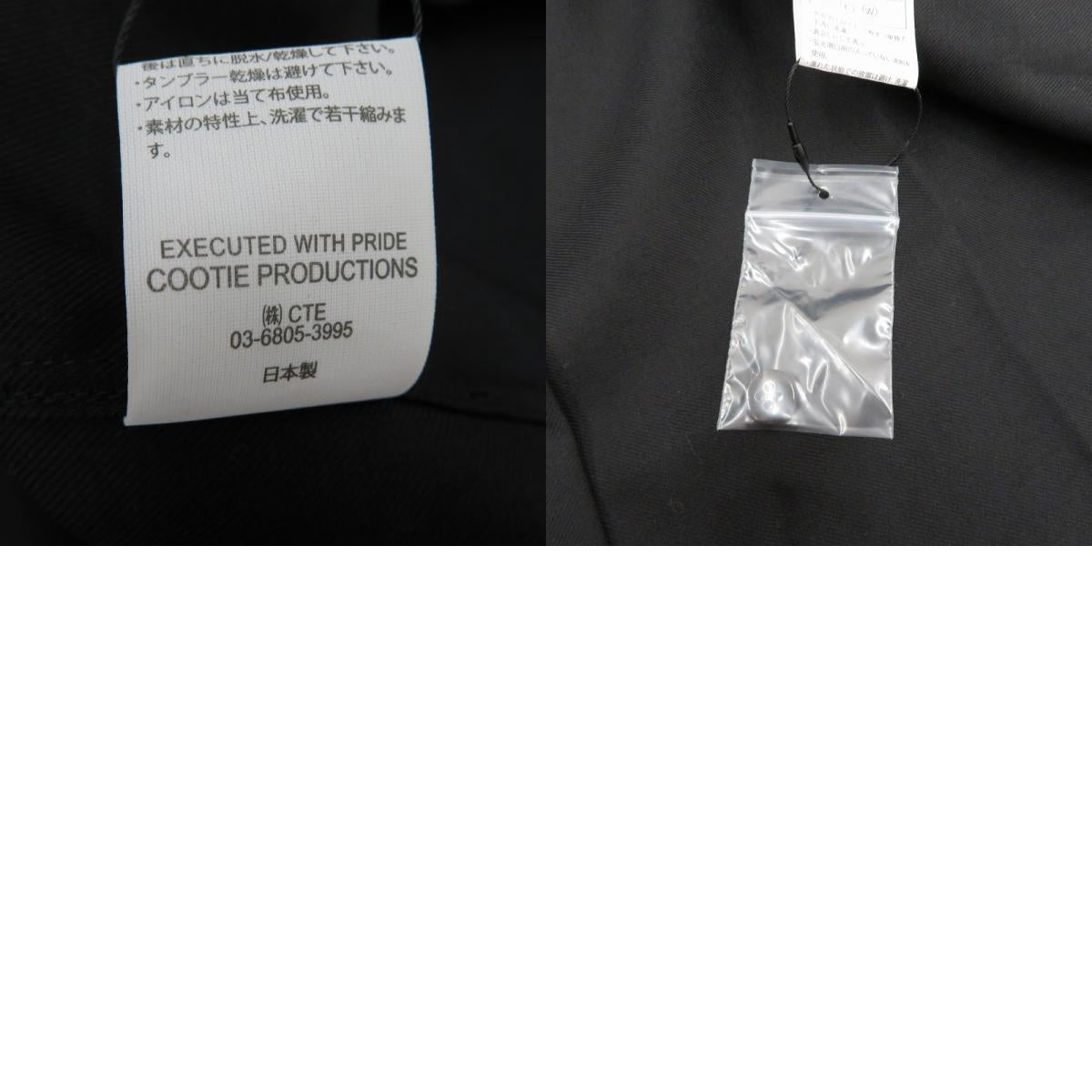 COOTIE | クーティー TECHWOOL Fly Front L/S Shirt 長袖シャツ CTE-25A405 ブラック サイズ：M【瀬戸大橋店】