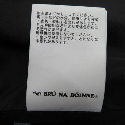 BRU NA BOINNE | ブルーナボイン ｱﾗﾝｼﾞｬｹｯﾄ ﾎｰｽﾊｲﾄﾞ レザー 5L-0001-2 ブラック サイズ：1【瀬戸大橋店】