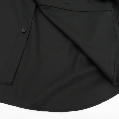 COOTIE | クーティー TECHWOOL Fly Front L/S Shirt 長袖シャツ CTE-25A405 ブラック サイズ：S【瀬戸大橋店】