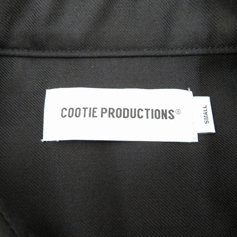 COOTIE | クーティー TECHWOOL Fly Front L/S Shirt 長袖シャツ CTE-25A405 ブラック サイズ：S【瀬戸大橋店】