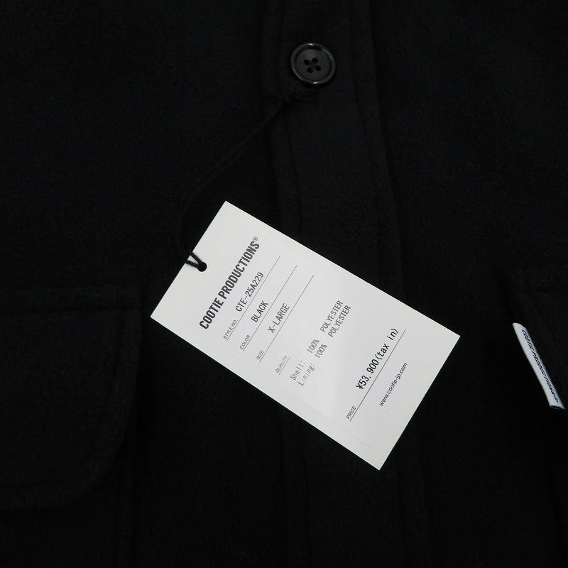 COOTIE | クーティー Padded Fleece CPO JKT その他アウター CTE-25A229 ブラック サイズ：XL【瀬戸大橋店】