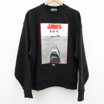 KITH | キース ×JAWS Japanese Poster Nelson Crew スウェット 25-072-060-0023-3-0 ブラック サイズ：S【瀬戸大橋店】