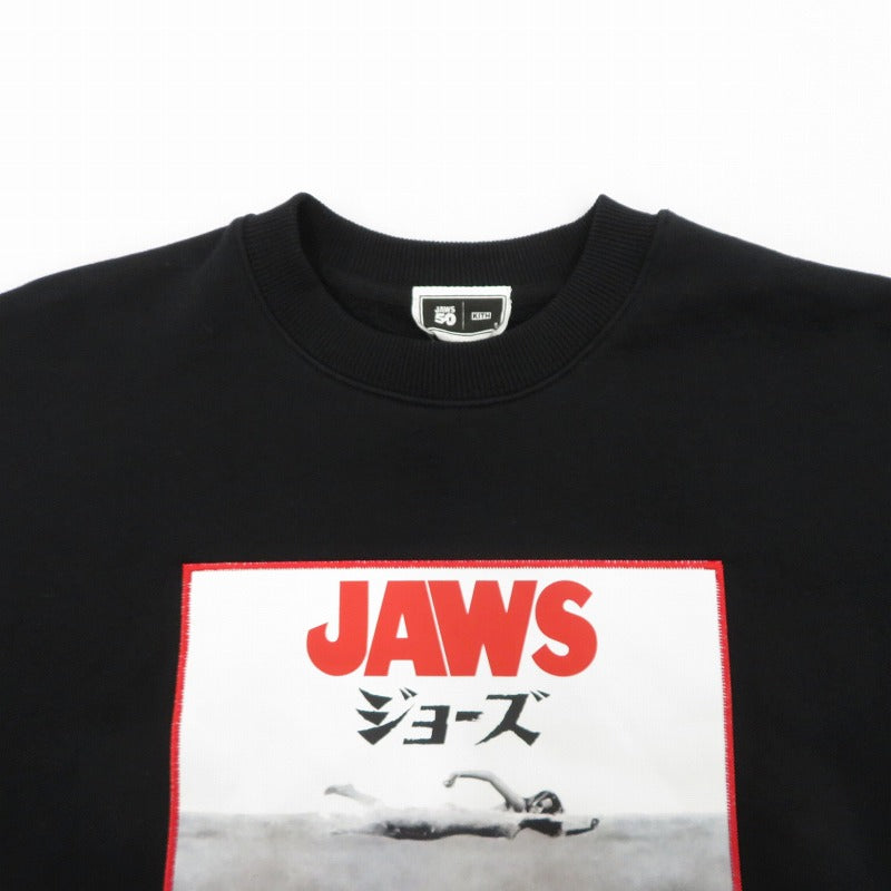 KITH | キース ×JAWS Japanese Poster Nelson Crew スウェット 25-072-060-0023-3-0 ブラック サイズ：S【瀬戸大橋店】