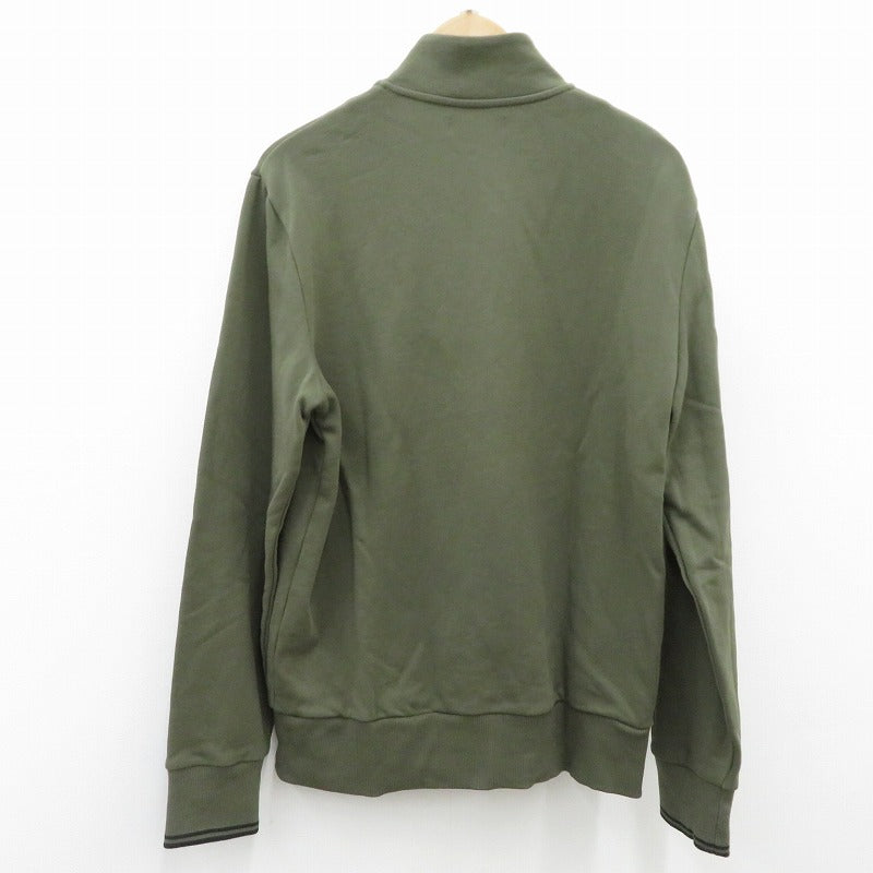 FRED PERRY | フレッドペリー Half Zip Sweatshirt スウェット M3574 カーキ サイズ：M【瀬戸大橋店】