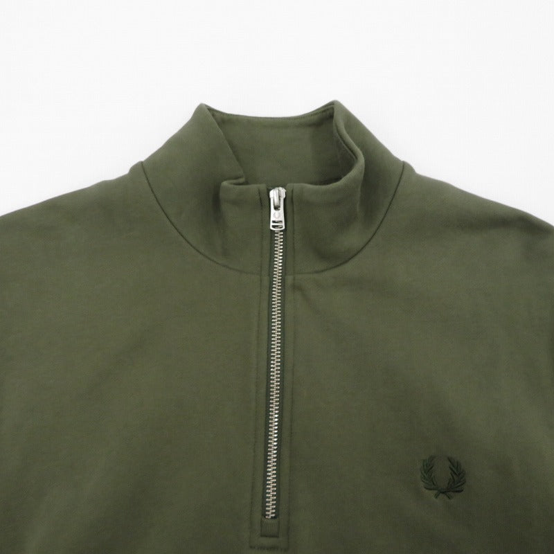 FRED PERRY | フレッドペリー Half Zip Sweatshirt スウェット M3574 カーキ サイズ：M【瀬戸大橋店】