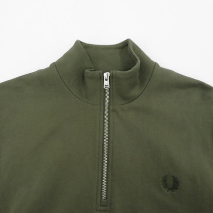 FRED PERRY | フレッドペリー Half Zip Sweatshirt スウェット M3574 カーキ サイズ：M【瀬戸大橋店】