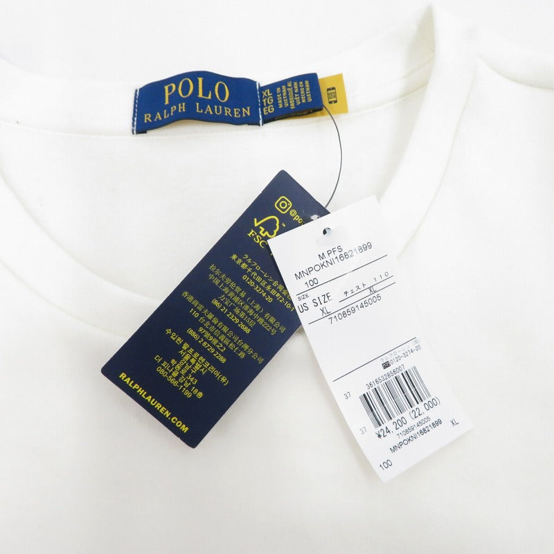 POLO RALPH LAUREN | ポロ・ラルフローレン LSCNM2-LONG SLEEVE-SWEATSHIRT スウェット アイボリー サイズ：XL【瀬戸大橋店】