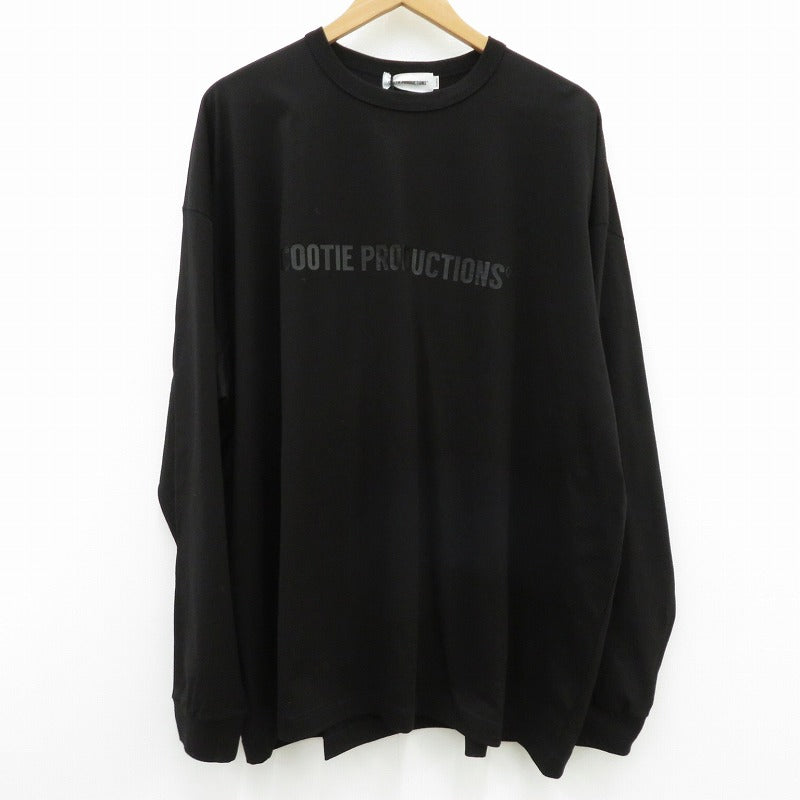 COOTIE | クーティー Oversized Print L/S Tee 長袖Ｔシャツ CTE-25A340 ブラック サイズ：XL【瀬戸大橋店】