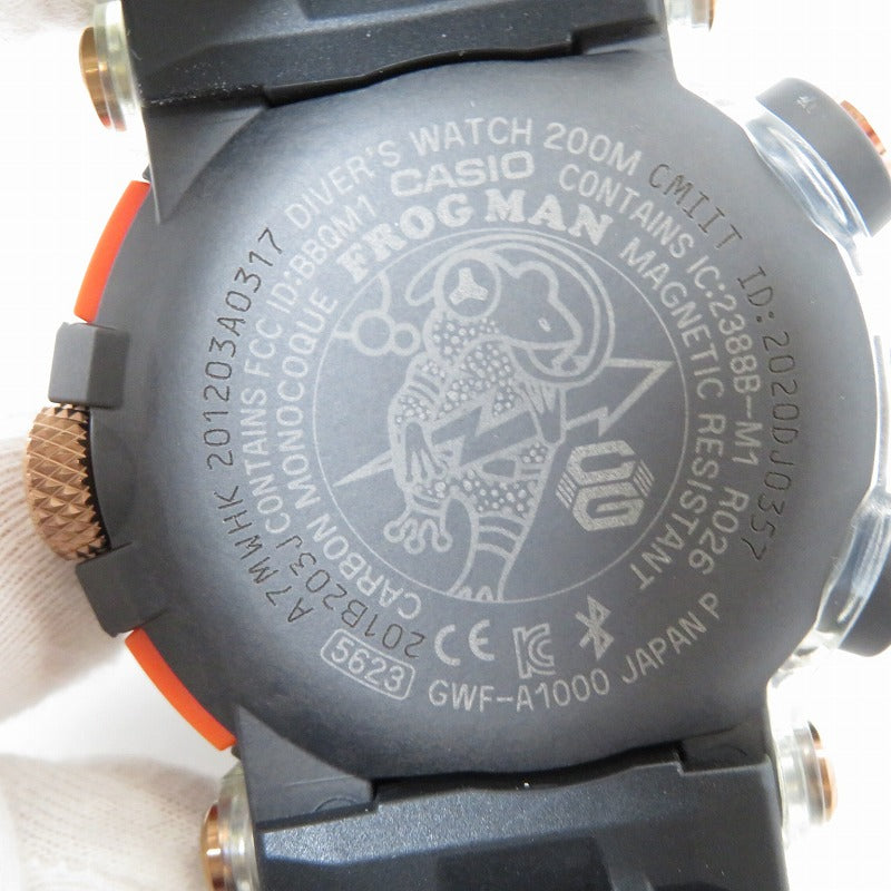 G-SHOCK | ジーショック FROGMAN 世界限定2,000本 腕時計 GWF-A1000BRT-1AJR ブラック【瀬戸大橋店】