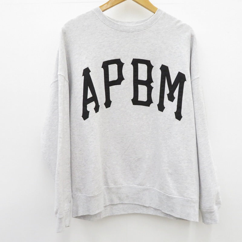 APPLE BUM | アップルバム APBM” Crew Sweat スウェット EA2420402 グレー サイズ：M【瀬戸大橋店】