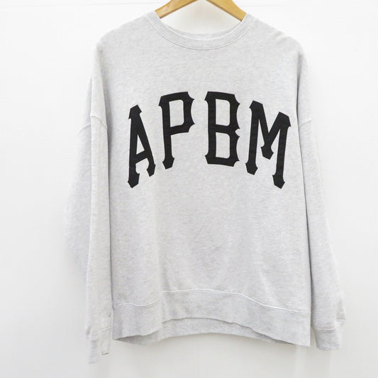 APPLE BUM | アップルバム APBM” Crew Sweat スウェット EA2420402 グレー サイズ：M【瀬戸大橋店】