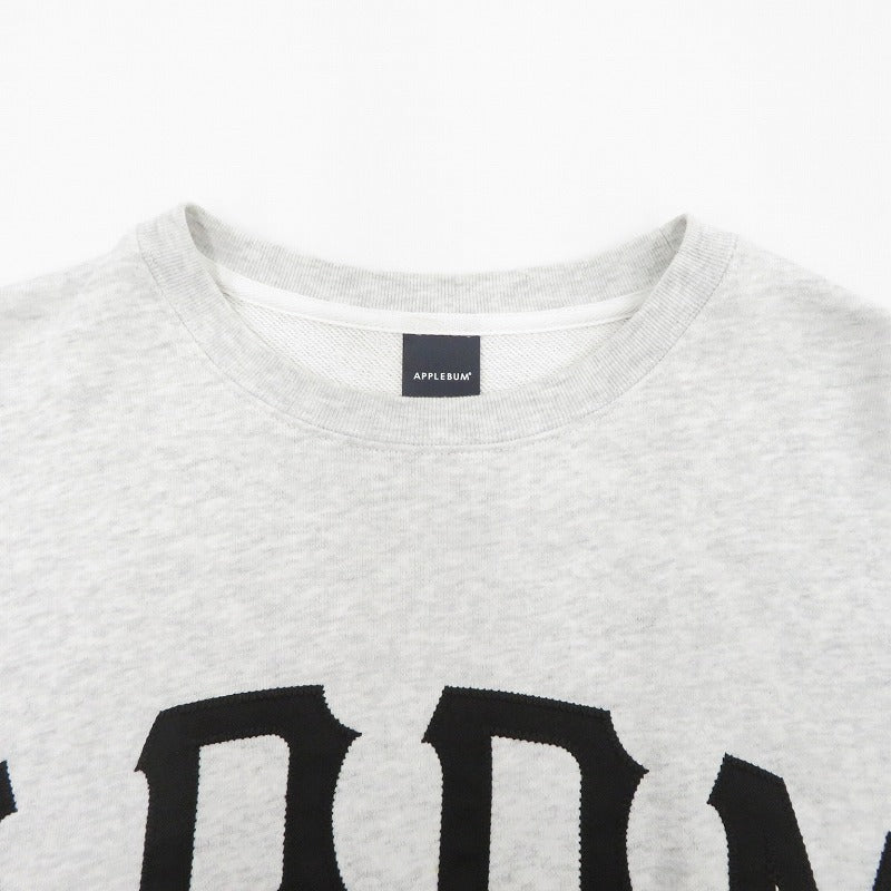 APPLE BUM | アップルバム APBM” Crew Sweat スウェット EA2420402 グレー サイズ：M【瀬戸大橋店】