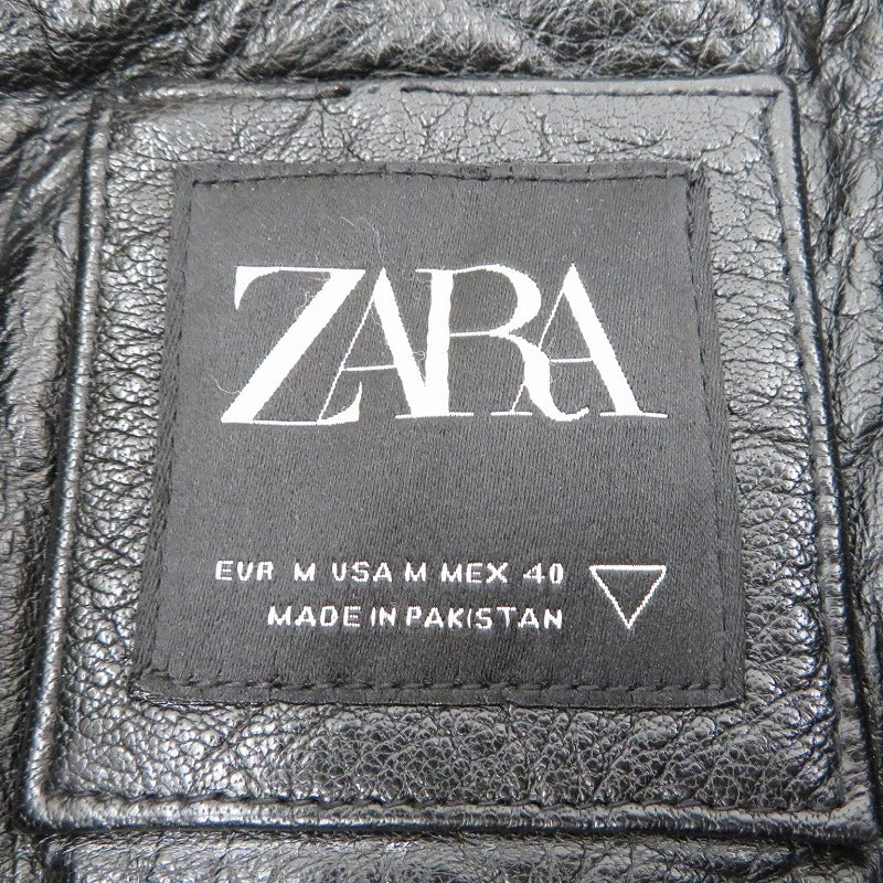 ZARA | ザラ ﾊﾞｯﾌｧﾛｰﾚｻﾞｰ スタジャン ブラック サイズ：M【瀬戸大橋店】